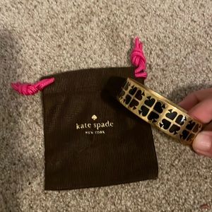 Kate Spade “play your cards right” gold bangle